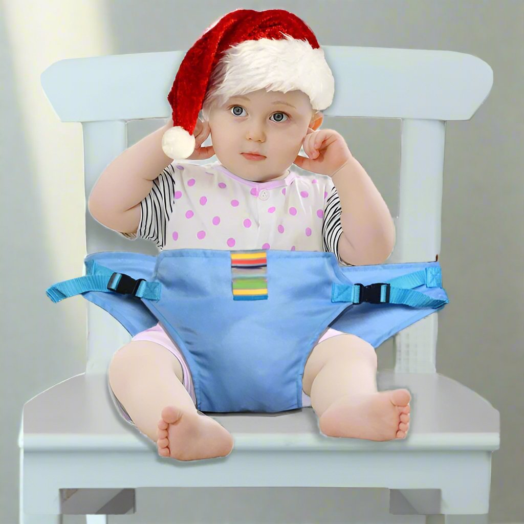 Harnais Chaise Haute - BabySecure™ - Bleu